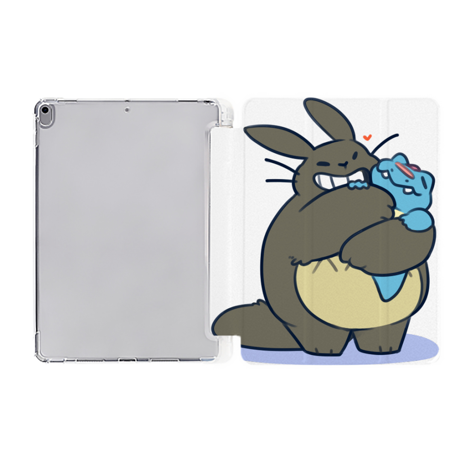 （画像用） となりのトトロ 草壁メイ 草壁サツキ My Neighbor Totoro Satsuki Kusakabe Mei Kusakabe IPad ケース ペン収納付き 三つ折りスタンド PUレザー×シリコン 対応機種9.5/10.5/10.9インチ